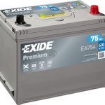 EXIDE BATTERY PREMIUM EA754 75AH Δ