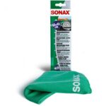 SONAX MICROFIBER CLOTH PLUS FOR WINDOWS & DOORS INTERIOR GREEN 40X40CM 416500