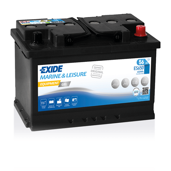 1-2-1.png EXIDE MARINE GEL ES650 56AH 460(EN) - Image 1